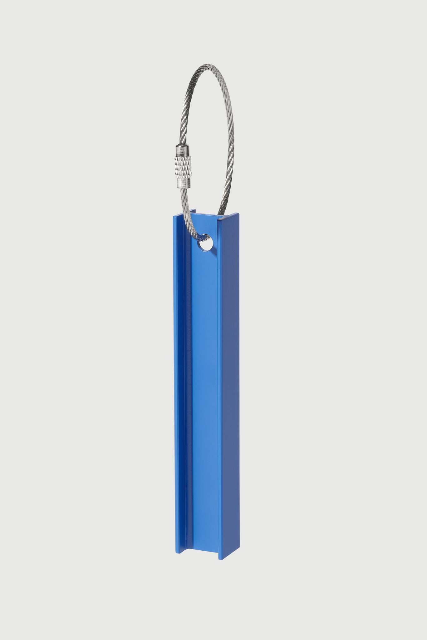 Steel I-Beam Keychain in Ceramic-based Cerakote® Blue
