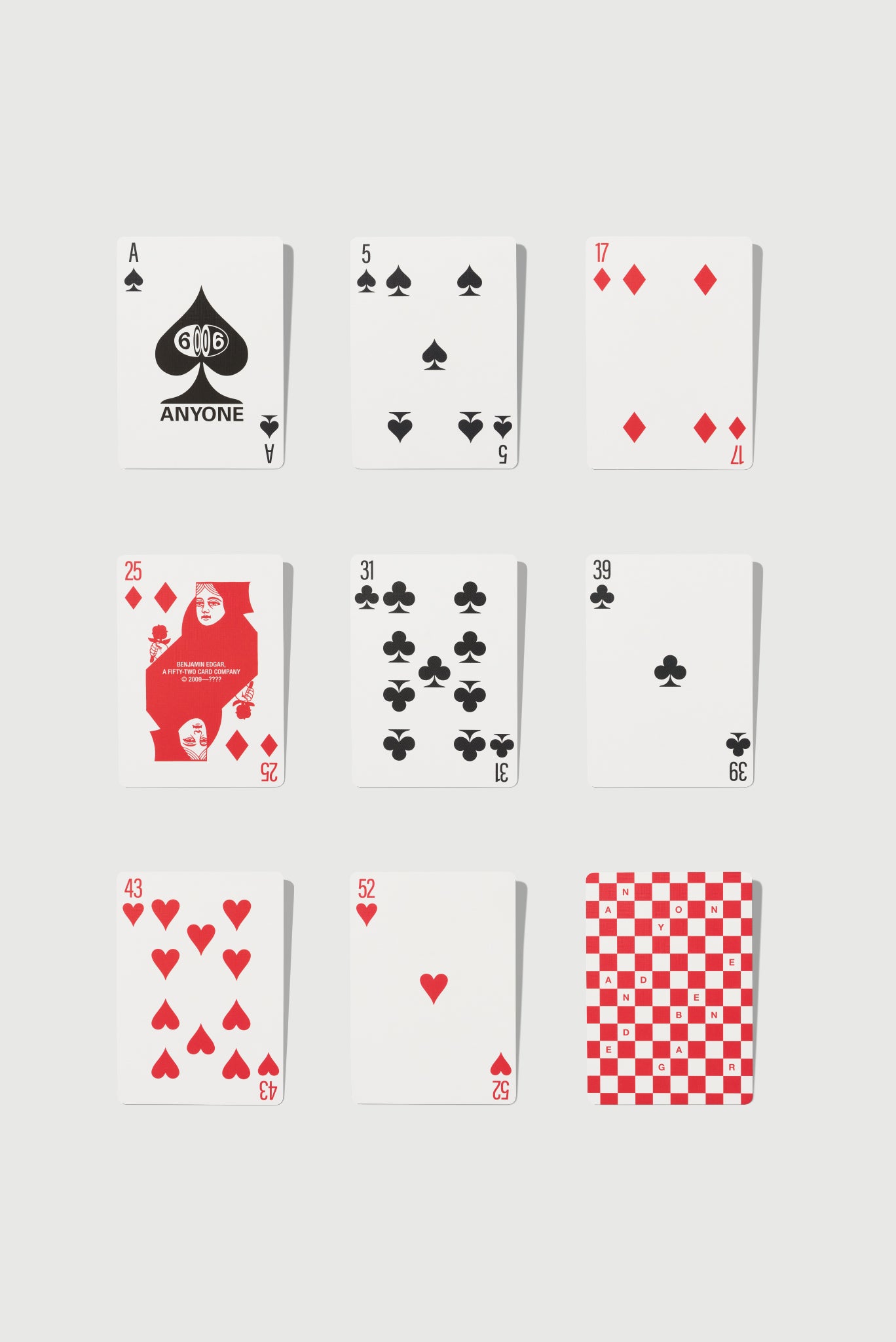 ANYONE & Benjamin Edgar Playing Cards