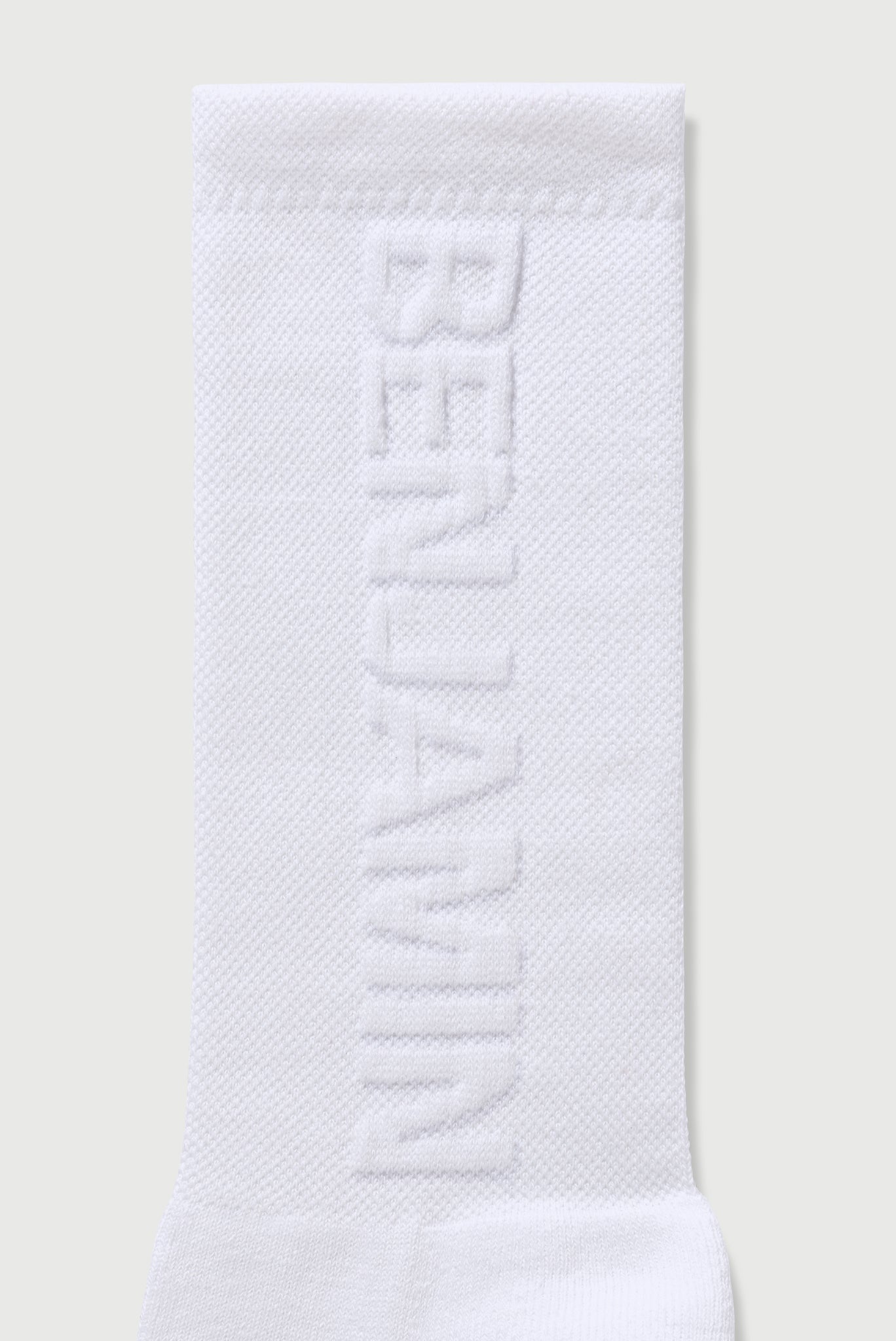 Embossed Socks in White