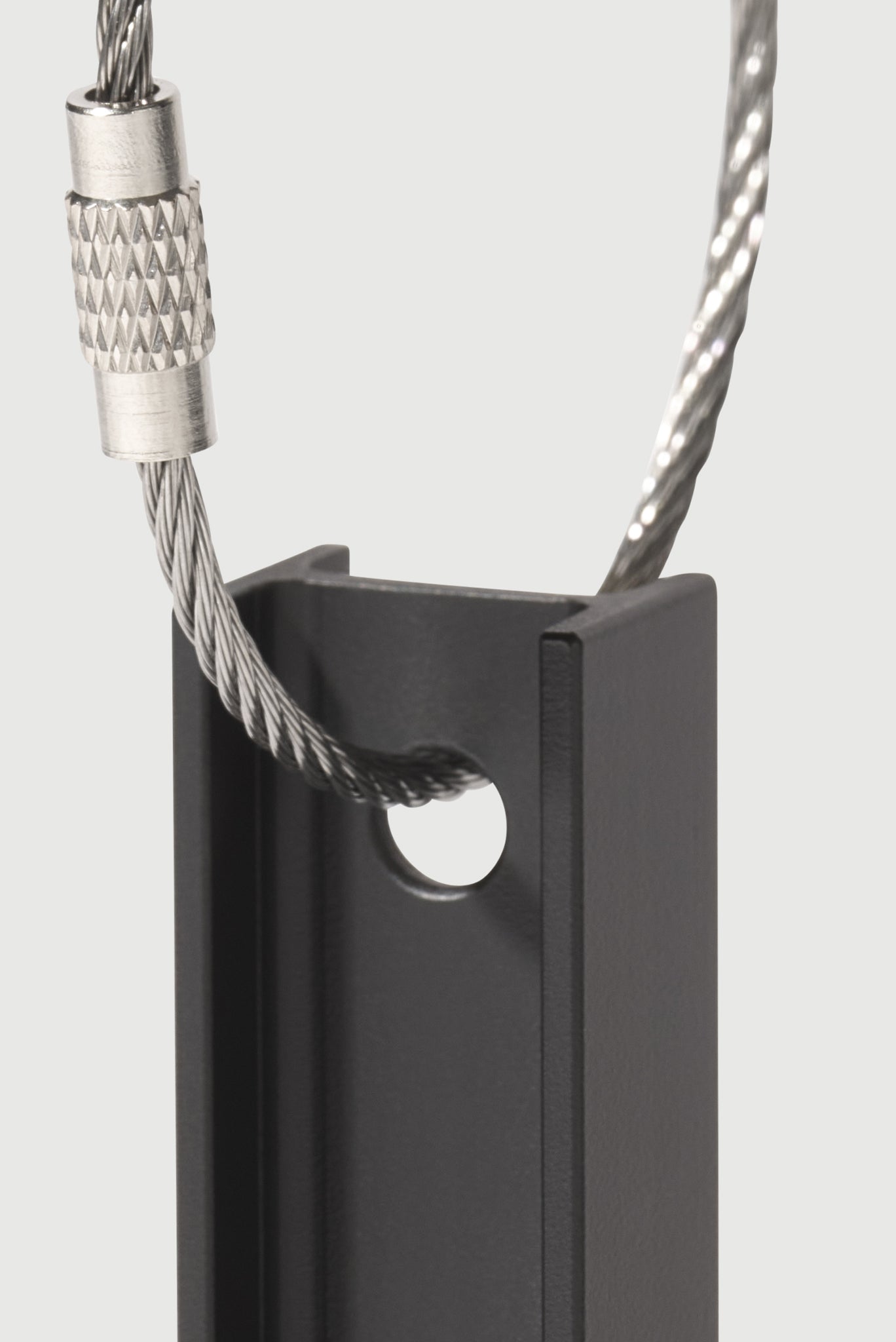 Steel I-Beam Keychain in Ceramic-based Cerakote® Black