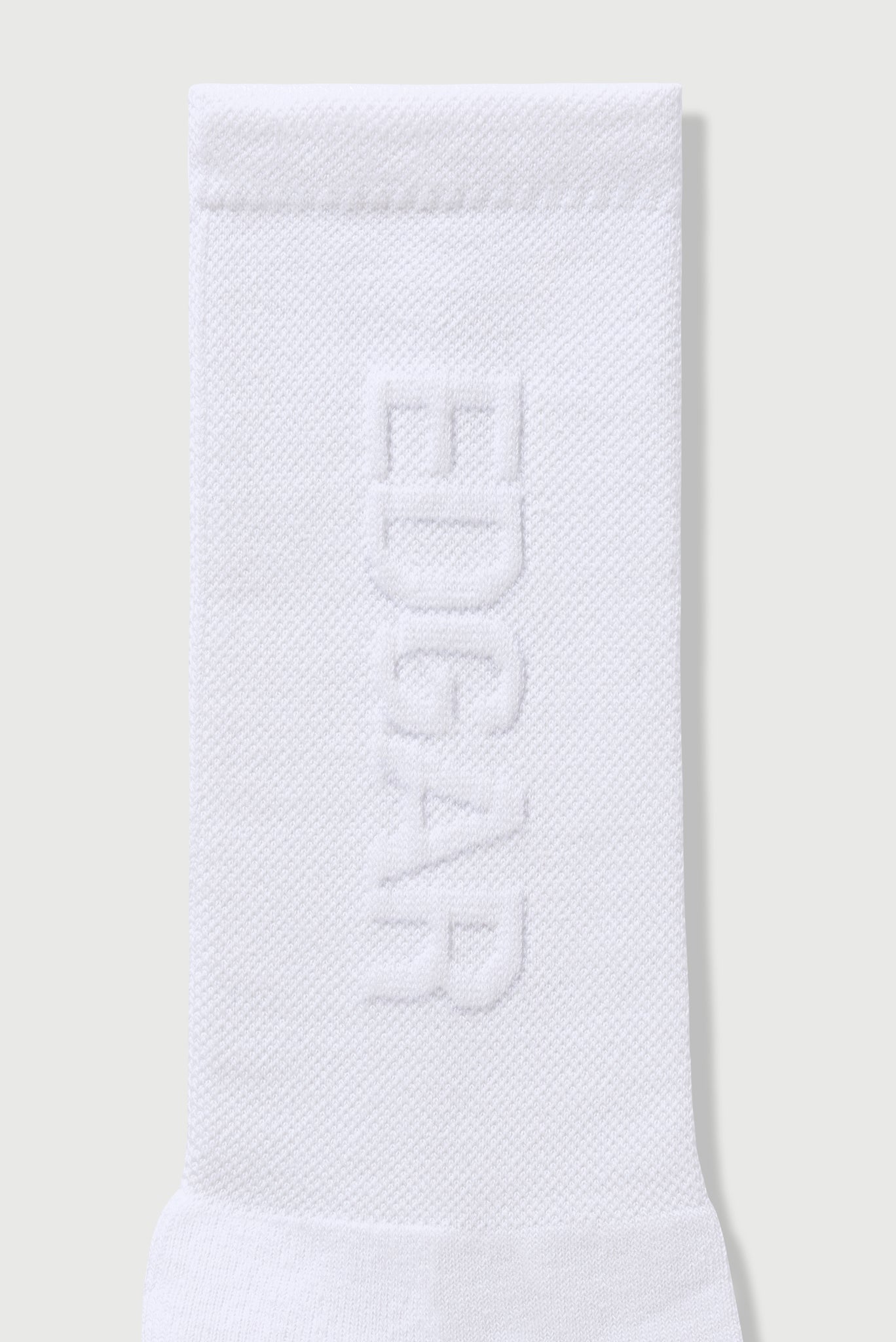 Embossed Socks in White