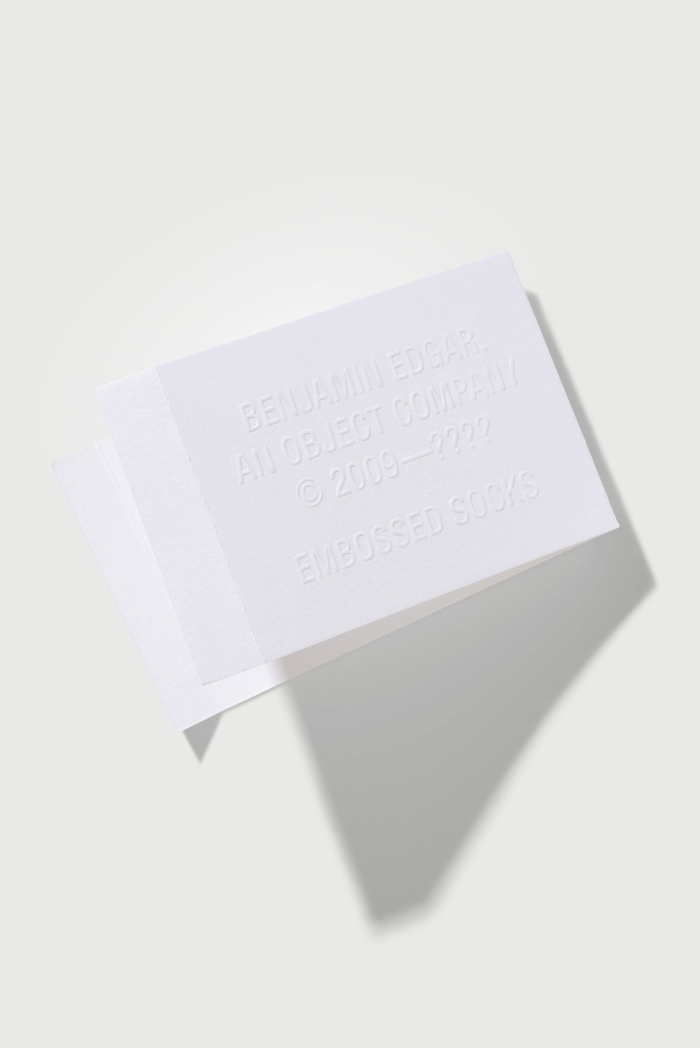 Embossed Socks in White