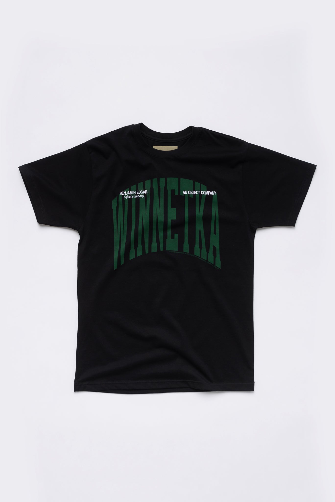 “All The Way Through, Winnetka” Embroidered Simple T-Shirt