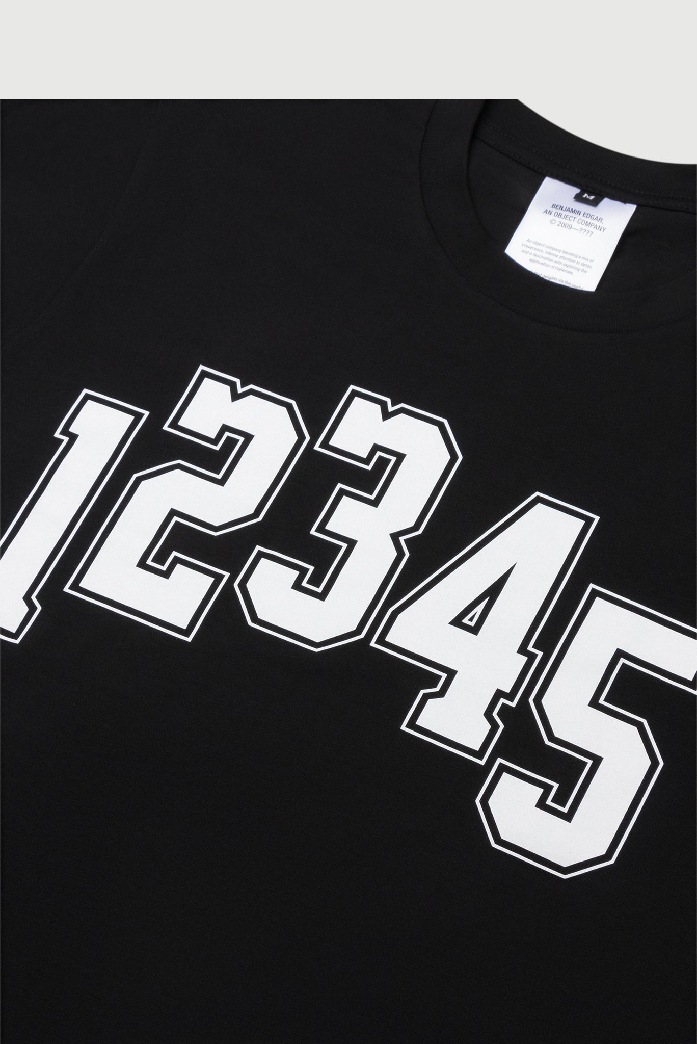 Black 12345 T-Shirt