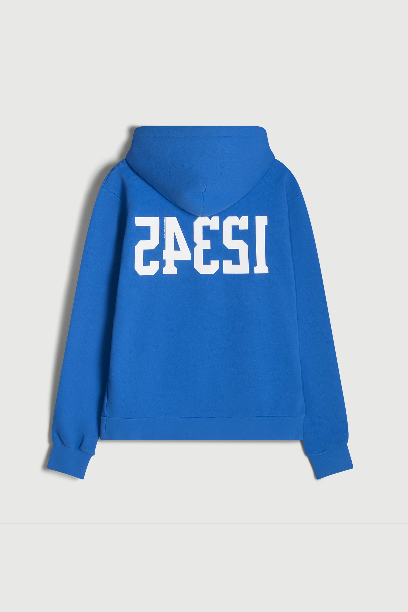 Blue 12345 Hooded Sweatshirt