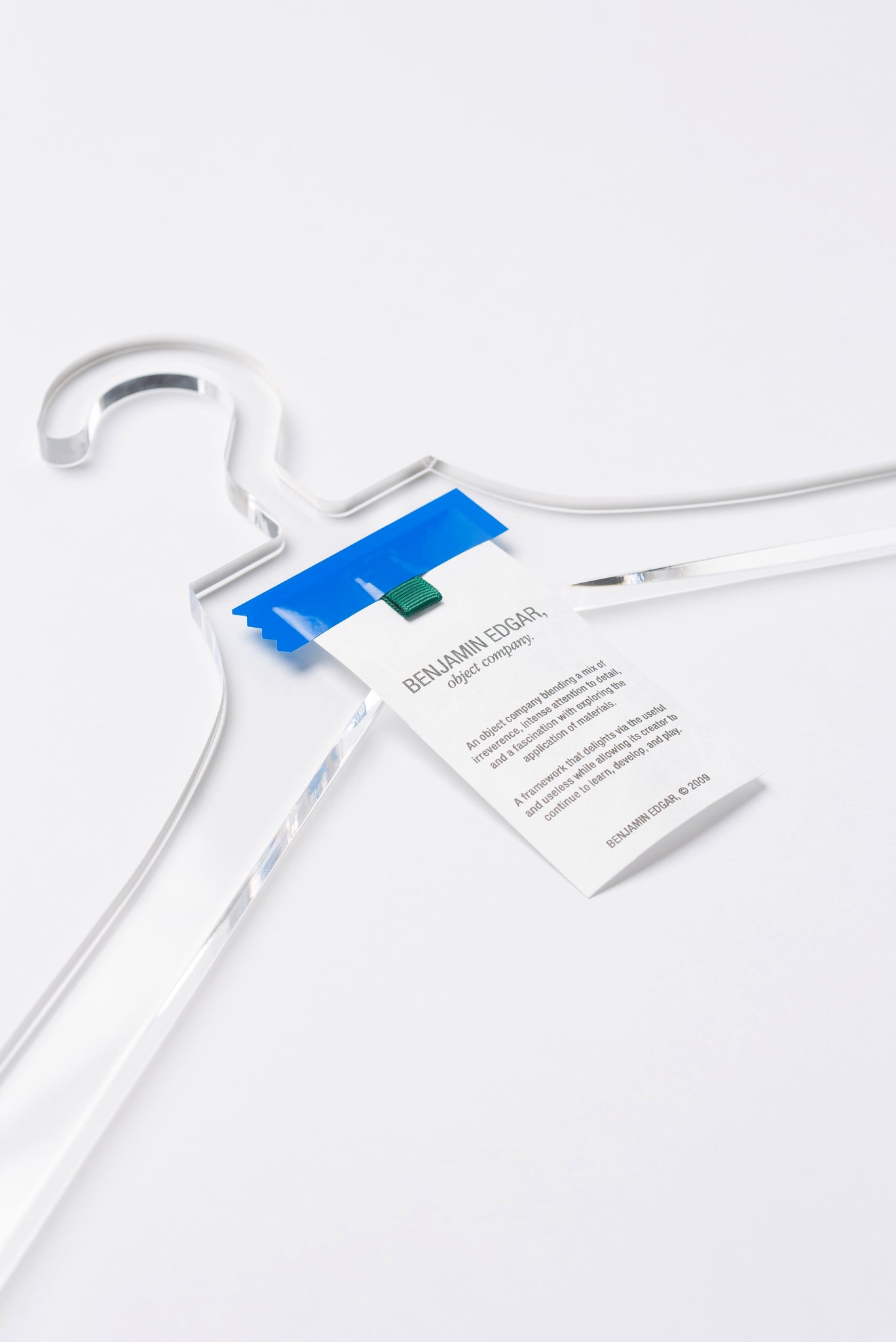 Hanger in Clear Polished Acrylic