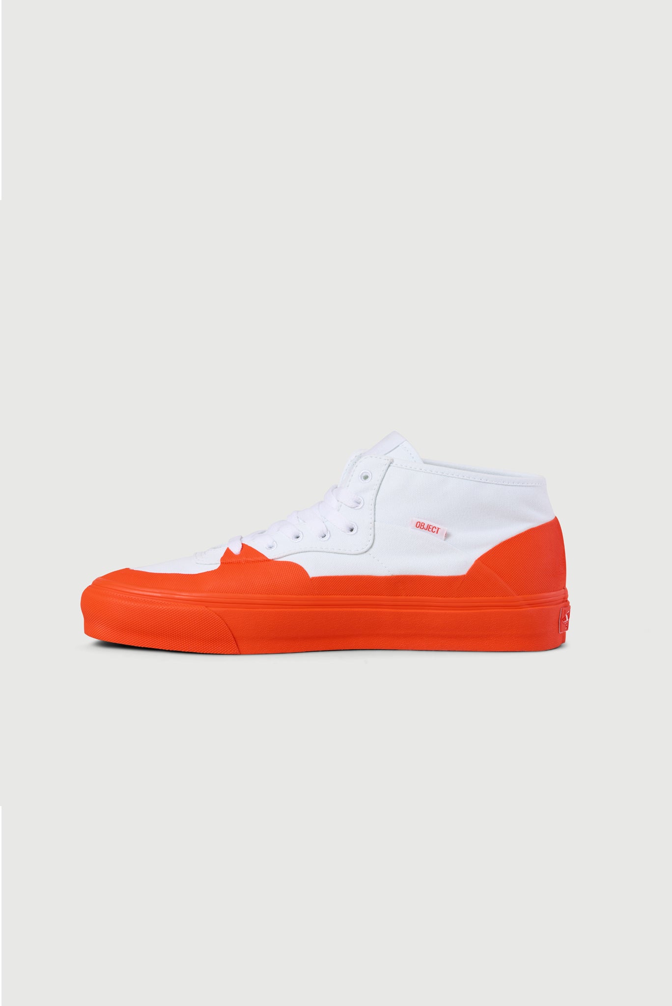 Benjamin Edgar for Vans Vault Half Cab in White / Safety Orange