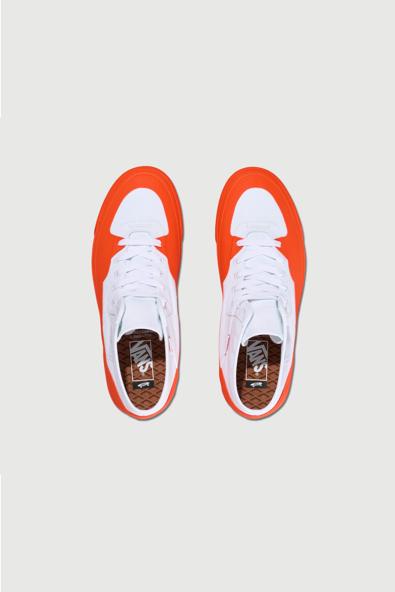 Benjamin Edgar for Vans Vault Half Cab in White / Safety Orange